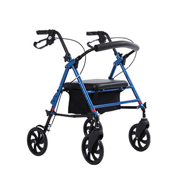Rollator con seduta regolabile in altezza