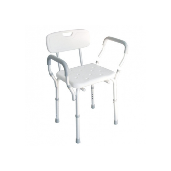 Sedia per doccia con schienale